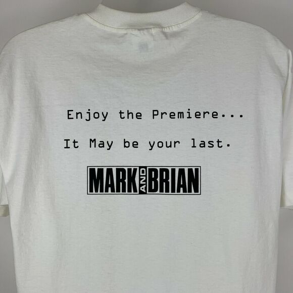 Vintage ID4 Independence Day T Shirt Mens X-Large Robert Shapiro Signed White - Picture 5 of 8